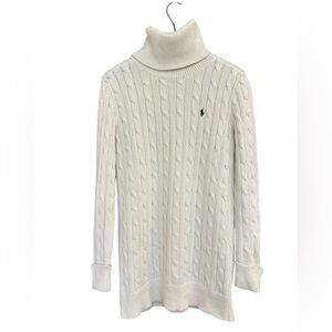 Polo Sport Ralph Lauren M GUC cable knit/ fisherman knit turtle neck dress